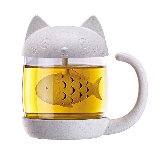 Taza gatito con infusor