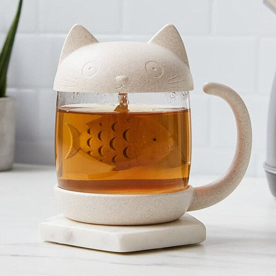 Taza gatito con infusor