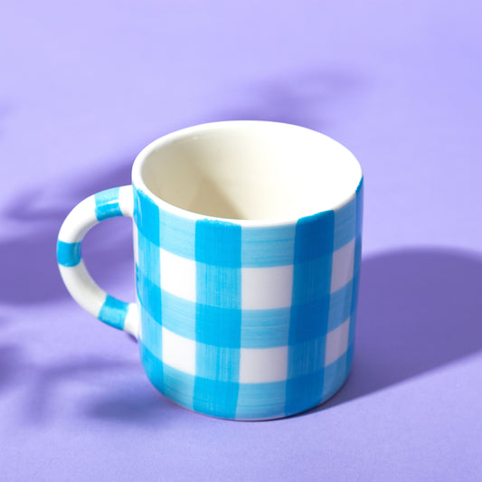 Taza vichy azul