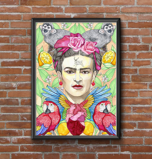 Lámina Frida Kahlo